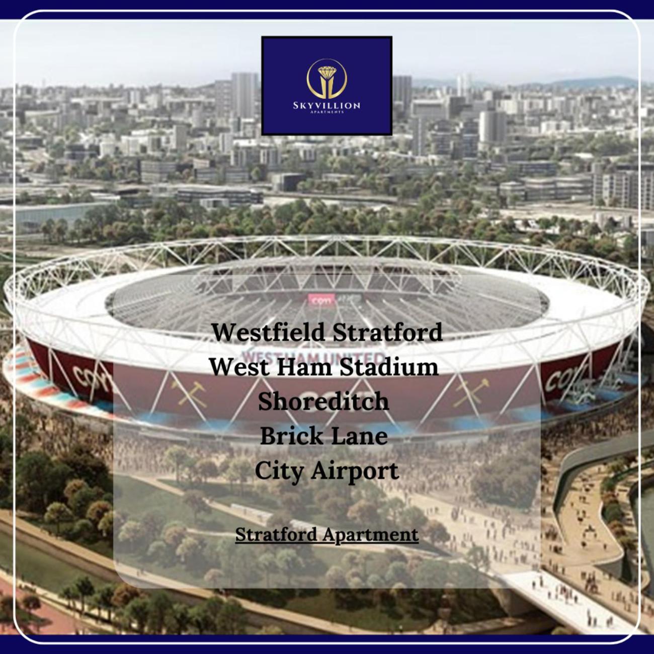 Skyvillion - Olympic View London Stratford Apartment Exterior foto